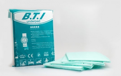 زیر انداز بیمار بی تی آی   10تایی  B.T.I    60*90